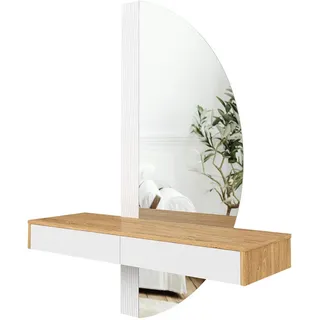 Vicco Schminktisch Melisa 120 cm mit LED Beleuchtung, Model 40815 - Weiß