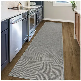 OTTO home Teppich Anna, auch als Läufer erhältlich, rechteckig, Höhe: 3 mm, In- und Outdoor geeignet, Sisal-Optik, Wetterfest & UV-beständig grau 80 cm x 250 cm x 3 mm