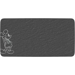 Villeroy & Boch Manufacture Rock Mickey Mouse Servierplatte 34,9 x 17,9 cm