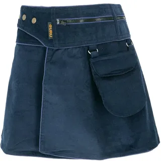 Guru-Shop Minirock Wickelrock, Cord Minirock - dunkelblau alternative Bekleidung blau L/XL