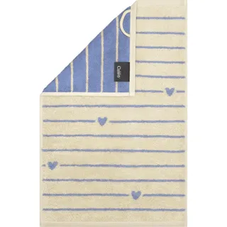 CAWÖ Heart Beats Handtuch 30 x 50 cm blau