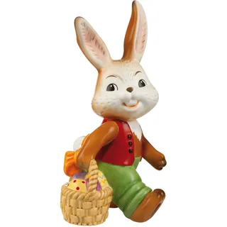 Goebel Ostern Figur Osterhase, Porzellan, Mehrfarbig, 13x12.5x24.5 cm