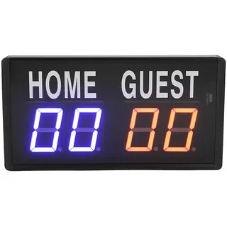 Digitale Anzeigetafel, LED-Tischanzeigetafel, Tragbare Elektronische Mini-Anzeigetafel mit Fernbedienung, 5 Helligkeitsstufen, für Sportspiele, Basketball, Volleyball, Tischtennis