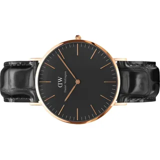 Daniel Wellington DW00100129 Herren-Armbanduhr, Edelstahl-Gehäuse, Leder-Armband