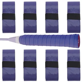 SOFPLATE 8 Packung Lila Tennisgriffbänder Tennisschläger Griffband Klebrig Vorgeschnitten PU Leder Rutschfest Leicht Haftend Griffe Schweißabsorbierend Trockenes Schläger Overgrip Band Großpackung Für