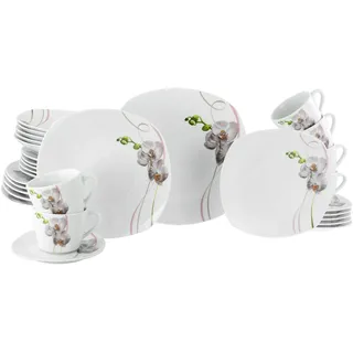 CreaTable Square Kombiservice 30-tlg. Orchidee weiß