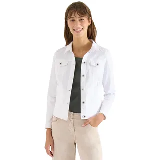 Cecil Jeansjacke mit Brusttaschen und Knöpfen - Weiß