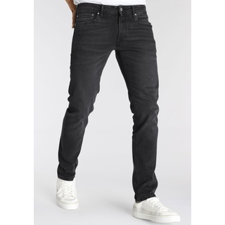 Tapered-fit-Jeans PEPE JEANS "Stanley" Gr. 30, Länge 34, schwarz (washed used) Herren Jeans Tapered-Jeans