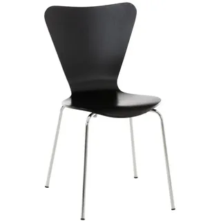 furnicato Besucherstuhl Stapelstuhl Calisto 85x45x49 cm schwarz (1 St) schwarz