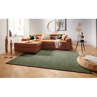 HANSE HOME Supersoft Kurzflorteppich 80 x 150 cm Moosgrün
