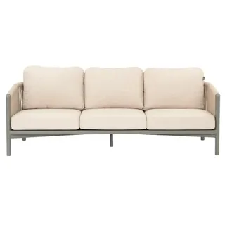 AppleBee Bora Bora Loungesofa 204cm Aluminium taupe