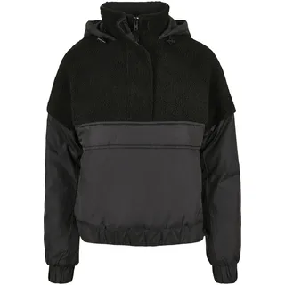 URBAN CLASSICS Ladies Sherpa Mix Pull Over Jacket -