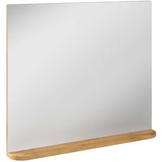 Garderobenspiegel Wandspiegel Flurspiegel Akazie teilmassiv mit Ablage 72x82 cm
