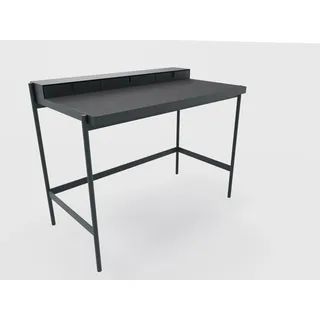 PS 20 Sekretär/Schminktisch Anthrazitgrau (RAL 7016) Linoleum Schwarz