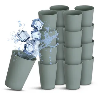 ProHome Becher Kunststoff Grün 0,2 Liter 16er Pack