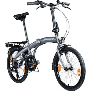 Zündapp Faltrad ZF20 Speed Folder 20 Zoll 6-Gang RH 28,5cm grau