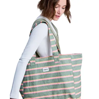 Roxy Anti Bad Vibes Strandtasche Baumwolle Green