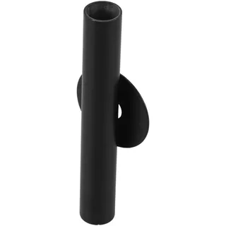 Wandvase aus Legierung Schwarz für Blumen und Pflanzen | Kompakt, Einfache Montage, Modern Nordischer Stil, für Kleine Wohnungen und Wohnraumdeko