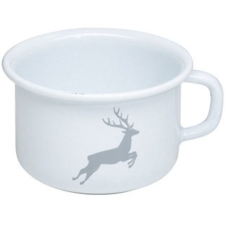 Riess Emaille Country Hirsch Grau Kaffeeschale 0,375 L