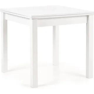 Gracianische faltbarer Tisch 80x80 cm ausziehbar auf 160 cm für 4 Personen - Weiß