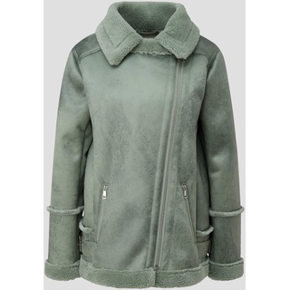 s.Oliver - Jacke aus Lederimitat im Aviator-Stil, Damen, grün, 42