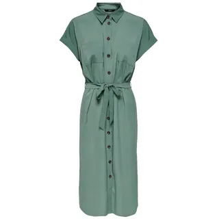 Only Hemdblusenkleid Blusenkleider Grün 34