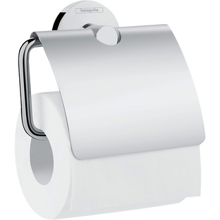 hansgrohe Logis Universal Toilettenpapierhalter (Badzubehör mit Abdeckung) Chrom