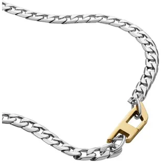 Diesel Kette mit Anhänger Schmuck Edelstahl Halsschmuck Panzerkette STEEL gelb|goldfarben|silberfarben