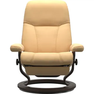 Stressless Relaxsessel Consul Kaltschaum 85 x 100 x 77 cm Gelb elektrisch verstellbar