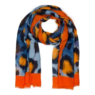 Stylebreaker Schal in Orange-Blau | Gr.: onesize