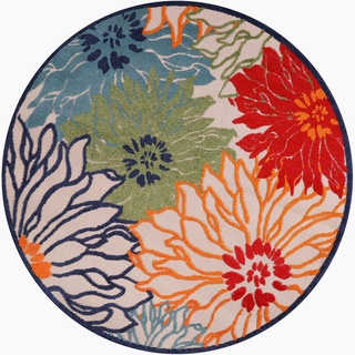 Sanat Outdoorteppich »Floral bunt B/L: ca. 120x120 cm - bunt