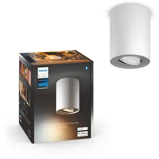 Hue Pillar Single Spotlight - White - No Dimmer Switch