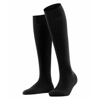 FALKE Damen Kniestrumpf - Vorteilspack, Softmerino KH, lange Socken, einfarbig Schwarz 37-38 1 Paar (1x1P)