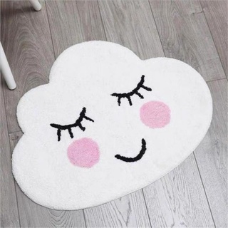 CULASIGN Kinderteppich Teppich Babyteppich Baumwolle Wolke Wolkenform für das Kinderzimmer (Schüchterne Wolke,60x90cm)