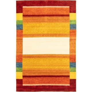 Wollteppich MORGENLAND "Bordüre Multicolore 300 x 200 cm" Teppiche Gr. B/L: 200 cm x 300 cm, 15 mm, 6 m2, 1 St., bunt (mehrfarbig) Schurwollteppiche