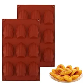Zwei Silikon-Backformen Madeleines Backform FüR Kuchen,BäRentatzen Backform Und BäRentatzen Form,FüR Pralinen,Bonbons,Kekse Und EiswüRfel (9 Muld
