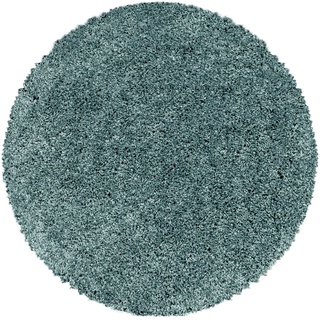 Hochflor-Teppich SYDNEY 3000, Ayyildiz Teppiche, rund, Höhe: 50 mm blau Ø 200 cm x 50 mm