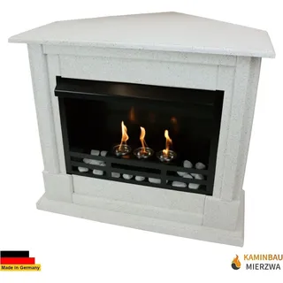 Gelkamin Ethanolkamin Kaminofen Eckkamin Apollo Premium - Granit Hell