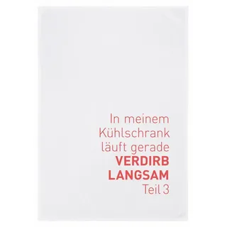 17;30 Hamburg Geschirrtuch mit Spruch "VERDIRB LANGSAM TEIL 3" rot