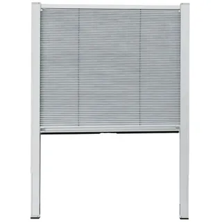 LIVARNO Dachfensterplissee Livano Thermo Plissee 97,4 x 75–118 cm Weiß, ohne Bohren, in Führungsschienen, Klemmfix, Thermobeschichtung, Sonnen- & Sichtschutz, S06/S08 weiß