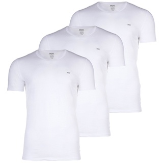 DIESEL Herren T-Shirt , 3er Pack - UMTEE-MICHAELTRHEEPACK, Kurzarm, V-Neck, einfarbig Weiß M
