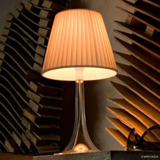 FLOS Design Tischlampe MISS K, dimmbar, creme / amber, für Flurbereich, Kunststoff, Design, Tischlampe - 23.6 cm - 23.6 cm - 43.2 cm
