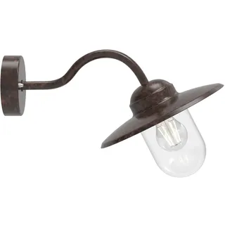 Nordlux Außenwandleuchte Edelstahl 27,0 cm E27 IP54 rostbraun