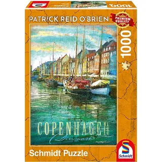 Schmidt Spiele Puzzle 59583 Patrick Reid O'brien, Kopenhagen, 1000 Teile