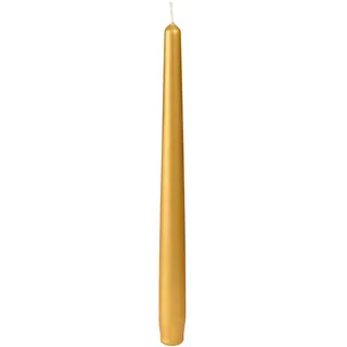 Spitzkerzen, ca. 6,5h 260 x 22 mm  gold