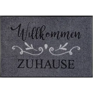 Wash+Dry Willkommen Zuhause 50 x 75 cm Grau
