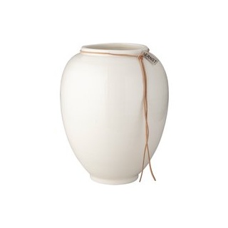 Vase white glazed 33 cm H
