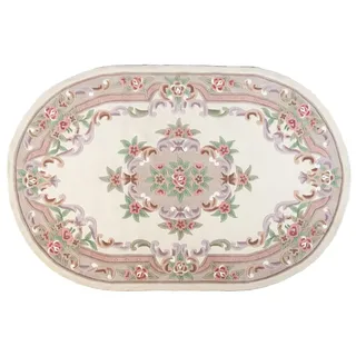 THEKO Ming Handtuftteppich 120 x 170 cm Beige