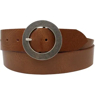 AnnaMatoni Damen Ledergürtel 4 cm Made in Germany Zeitloses Design, Echtes Rindsleder - Gürtel für Damen mit perfekter Passform, Langlebigkeit und nickelfreier Schließe