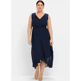 sheego Etuikleid Abendkleid Blau 54